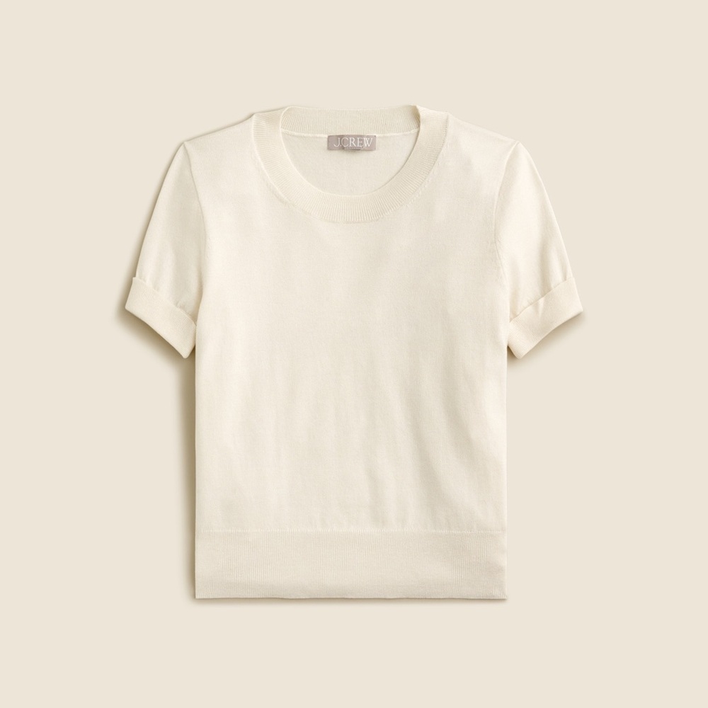 J. Crew Shrunken TENCEL™ lyocell-blend T-shirt - Picture 3 of 4